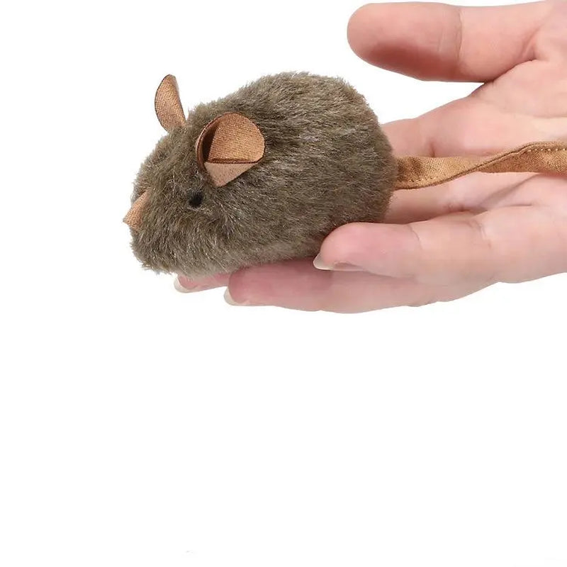 Interactive Squeaky Plush Mouse Toys for Cats – Chewable Enrichment Toys for Kittens & Adult Cats**