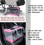 Pet Carrier for Large and Medium Cat, Soft-Sided Pet Crate for Puppy