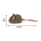 Interactive Squeaky Plush Mouse Toys for Cats – Chewable Enrichment Toys for Kittens & Adult Cats**